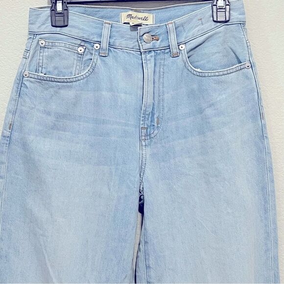 Madewell The Perfect Vintage Wide Leg Crop Jeans Size 25 in Fitzgerald Wash - Picture 8 of 14